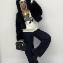 maglione girocollo in viscosa zebra